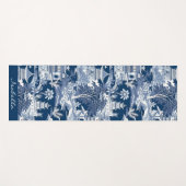 シノワセリーアジア絵画の風景の青い白 ヨガマット (正面(横))