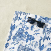 シノワセリーブルーウィロー ビーチタオル (インサイチュ)