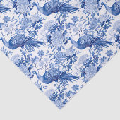 シノワセリーブルー&ホワイトフローラアジアの鳥 薄葉紙 (詳細)