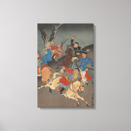 シノ日本の戦争 – ヴィンテージ日本のアートイメージ キャンバスプリント