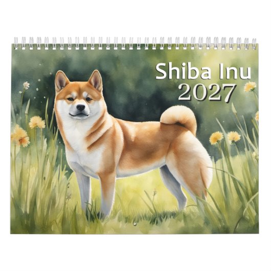 シバイヌ 2027 カレンダー (カバー)