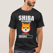 シバコイン暗号通貨シバ暗号ミリオネア Tシャツ (正面)