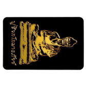 シバゴコマルパージブッダのタイのマッサージ マグネット (横)