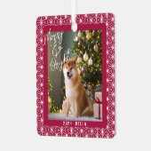 シバズホリデイ | 朝野羽日本のの着物 メタルオーナメント (正面左)