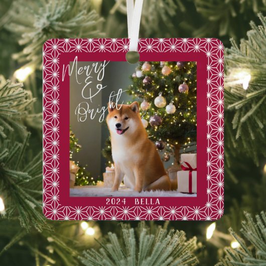 シバズホリデイ | 朝野羽日本のの着物 メタルオーナメント (インサイチュ)