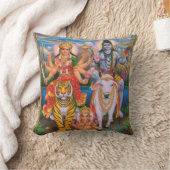 シバパルヴァティガネシャ枕 クッション (ブランケット)