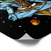 シバヒンズー教神禅ヨガ瞑想ヒンズー教スピリ ポスター (角)