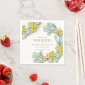 シバルディア・プロクムベンの野花の結婚水色 スタンダードカクテルナプキン (インサイチュ)