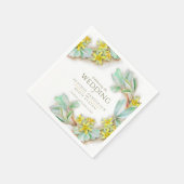 シバルディア・プロクムベンの野花の結婚水色 スタンダードカクテルナプキン (角)