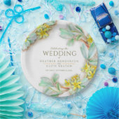 シバルディア・プロクムベンの野花の結婚水色 ペーパープレート (パーティー)