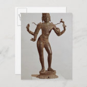 シバヴィナダクシナムルティ、ドラヴィディアン ポストカード (正面/裏面)