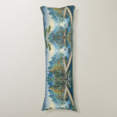 シバートアジア風光明媚な青と緑の装飾 ボディピロー (正面縦)