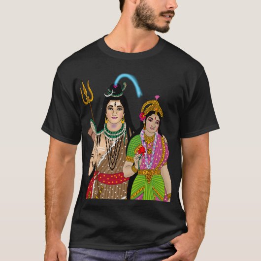 シバ パールヴァティー Tシャツ (正面)