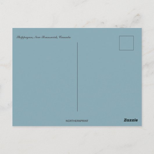 シパガンニューブランズウィックカナダ ポストカード (裏面)
