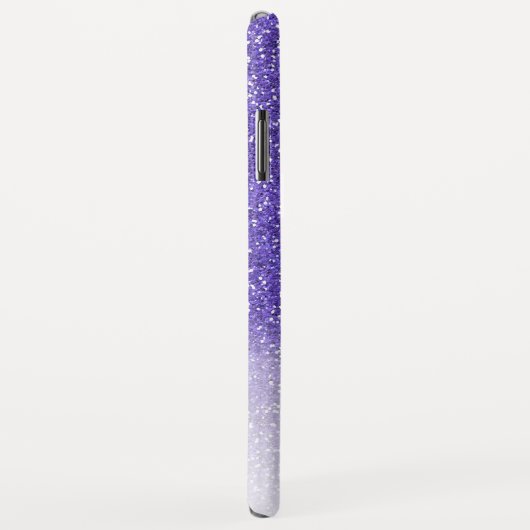 シパーソナライズされたッガーリークパープルグラデーショングリッター Case-Mate iPhoneケース (裏面/右)