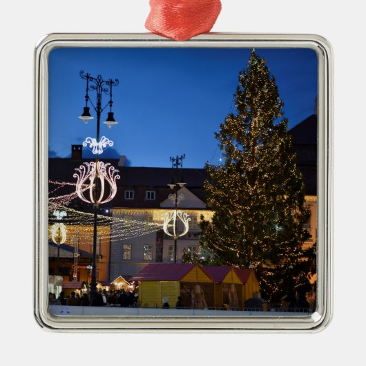 シビウのクリスマスツリー メタルオーナメント (正面)