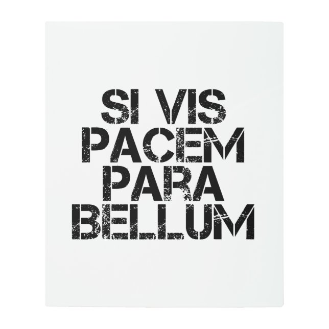 シビスパセムパラベルム メタルプリント (正面)