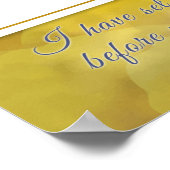 シビティヘブライ語文字水彩フローラアート ポスター (角)