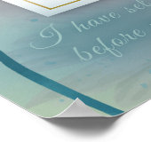 シビティヘブライ語文字水彩フローラアート ポスター (角)