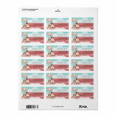 シビリングスベルベットケーキ – ハートバレンタインテーマカスタム ラベル (フルシート)