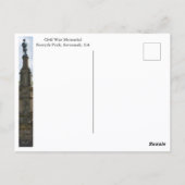 シビル・ウォー・メモリアル サバンナ GA フォーサイス・パークの写真 ポストカード (裏面)