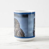 シビンググ素晴らしレーフクロウ&スノーワイルドライフラプター コーヒーマグカップ (中央)