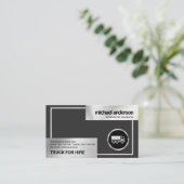 シフェイクルバー縁ど·ボックス·トラック·ロジスティクス 名刺 (スタンド正面)