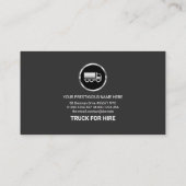 シフェイクルバー縁ど·ボックス·トラック·ロジスティクス 名刺 (裏面)
