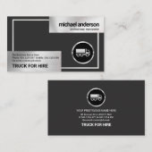 シフェイクルバー縁ど·ボックス·トラック·ロジスティクス 名刺 (正面/裏面)