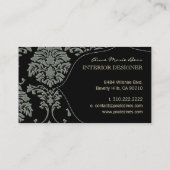 シフェイクルバー/石板·ダマスク/DIYの背景 名刺 (裏面)