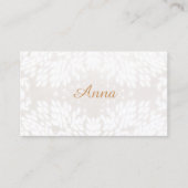 シフェミニンッエレガントク・ホワイト葉製品 名刺 (正面)