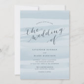 シフォンウォーターカラー結婚式招待状 |空 招待状 (正面)