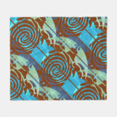 シフォンスカーフ フリースブランケット (正面(横))