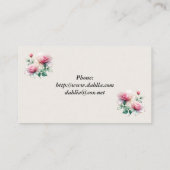 シフォンバラ名刺 名刺 (裏面)