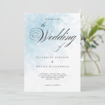 シフォーマルアンブルーウォーター結婚式招待状