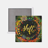 シフトかわいらしフローラカラフル振動 マグネット (正面/裏面)