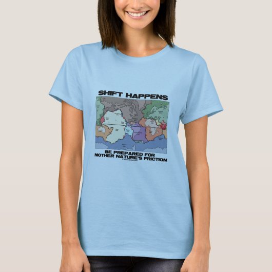 シフトは母の自然のために準備される Tシャツ (正面)