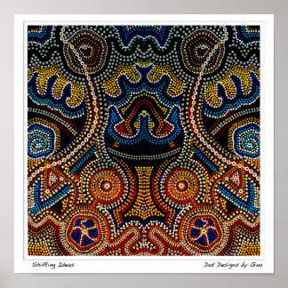 シフトアイディア – ドットデザインby Gina ポスター