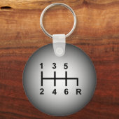 シフトノブのキーチェーン キーホルダー (正面)