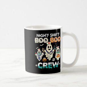 シフトブーブクルーナース幽霊ハロウィーンナースRn コーヒーマグカップ