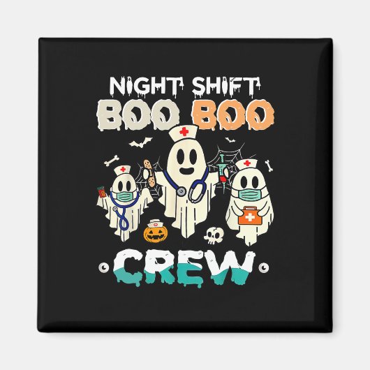 シフトブーブクルーナース幽霊ハロウィーンナースRn マグネット (正面)