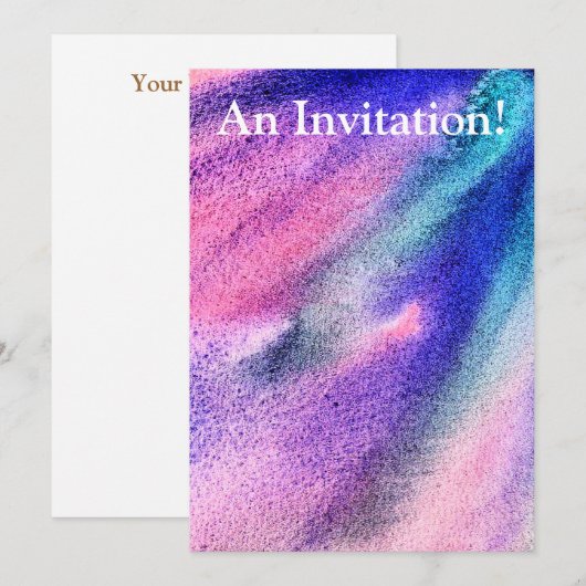 シフト砂 招待状 (正面/裏面)