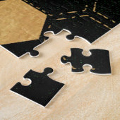 シフランスのックビクトリアン，ビー，フローラ,金ゴールドフォイル，ベル ジグソーパズル (側面)