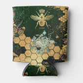 シフランスのックビクトリアン,ビー,フローラ,金ゴールドフォイル,ベル 缶クーラー (正面)