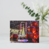 シブアベニュークリスマスオーナメントNYC - ポストカード (スタンド正面)