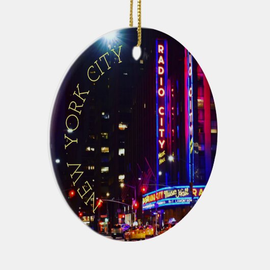 シブアベニューヨークシティネオンライツナイトNYC セラミックオーナメント (右)