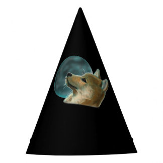 シブイヌムーン見る月 パーティーハット