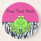 シブラストライプコースターのカエル コースター (正面)