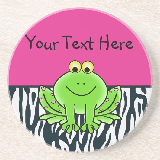 シブラストライプコースターのカエル コースター (正面)