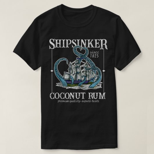 シプシンカーココナッツラムジップ Tシャツ (デザイン正面)